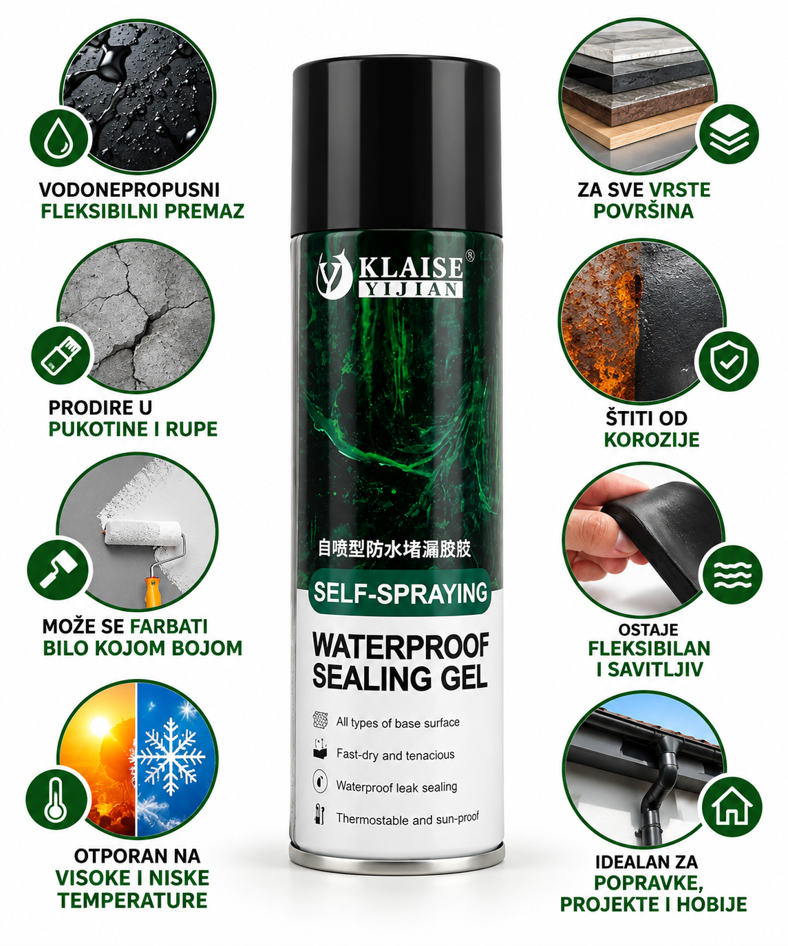 VODOOTPORNI SPREJ ZA ZAPTIVANJE I REPARACIJU PUKOTINA 700ml
