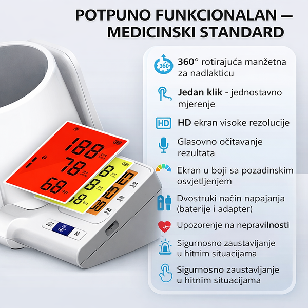HealthCheck – Digitalni merač pritiska i pulsa