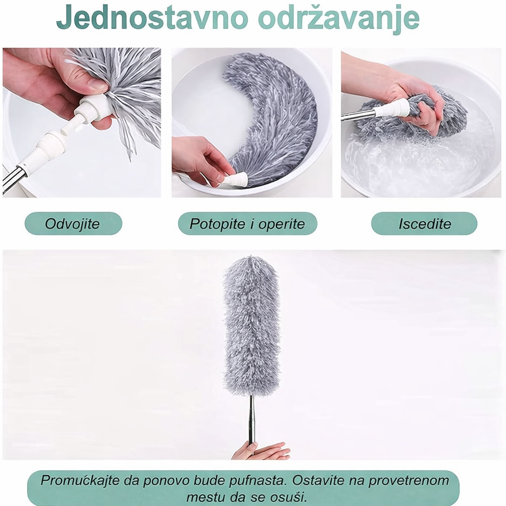 Teleskopska četka za prašinu – jednostavno i praktično čišćenje doma