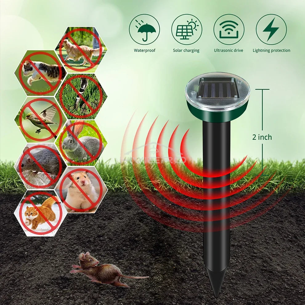 Ultrazvučni solarni repeler protiv štetočina 1+1 GRATIS