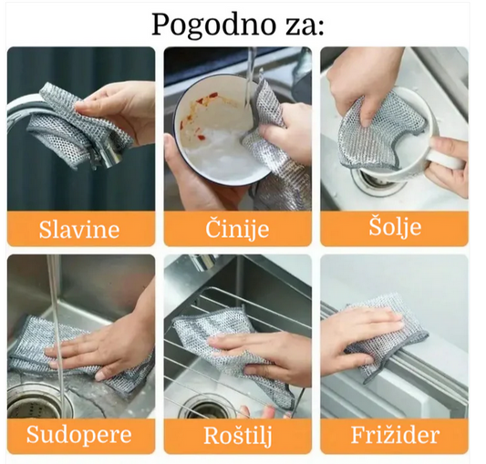 Krpe od čeličnih vlakana 5+5 Gratis