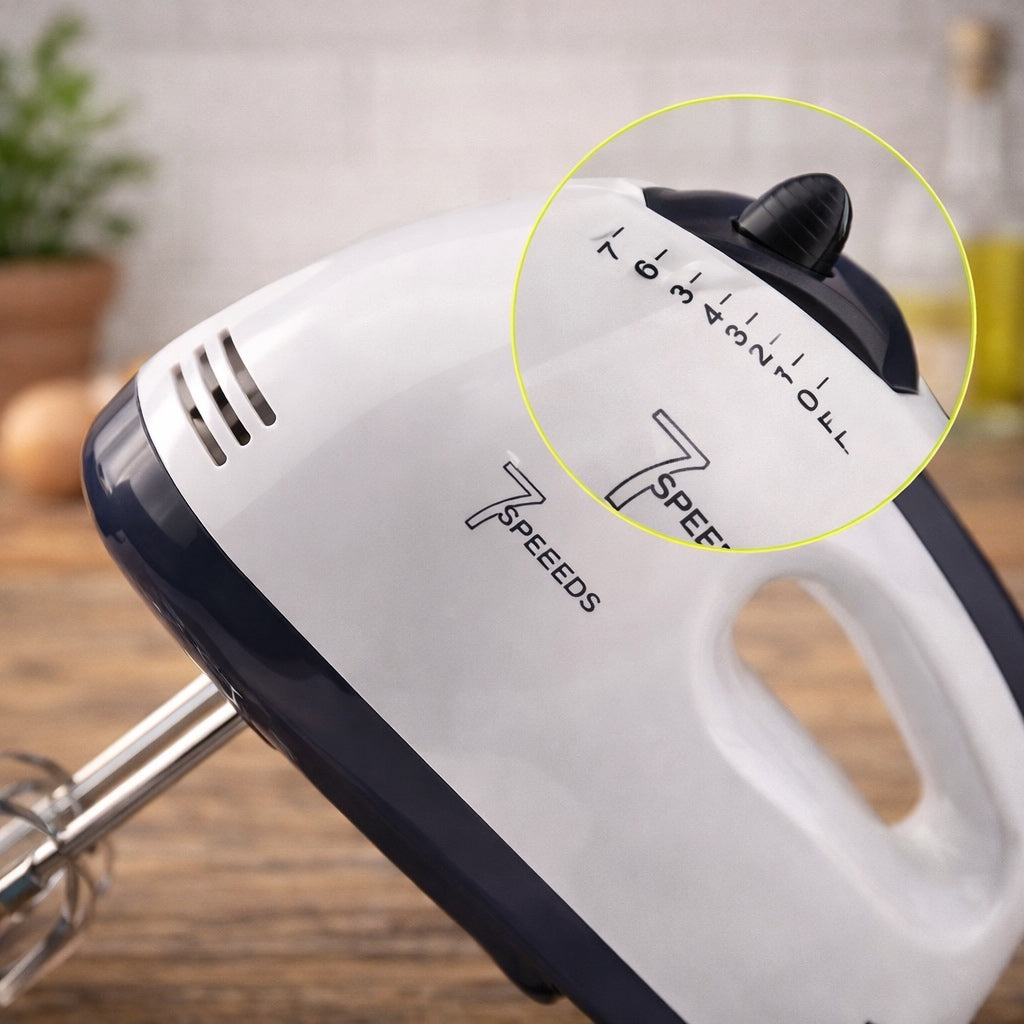 Električni ručni mikser sa 7 brzina – savršen pomoćnik u svakoj kuhinji